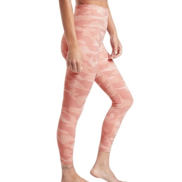 Athleta Elation Camo Pink Leggings Size‎ XXS 7/8 Length Yoga Run Fitness Pants - Picture 15 of 15